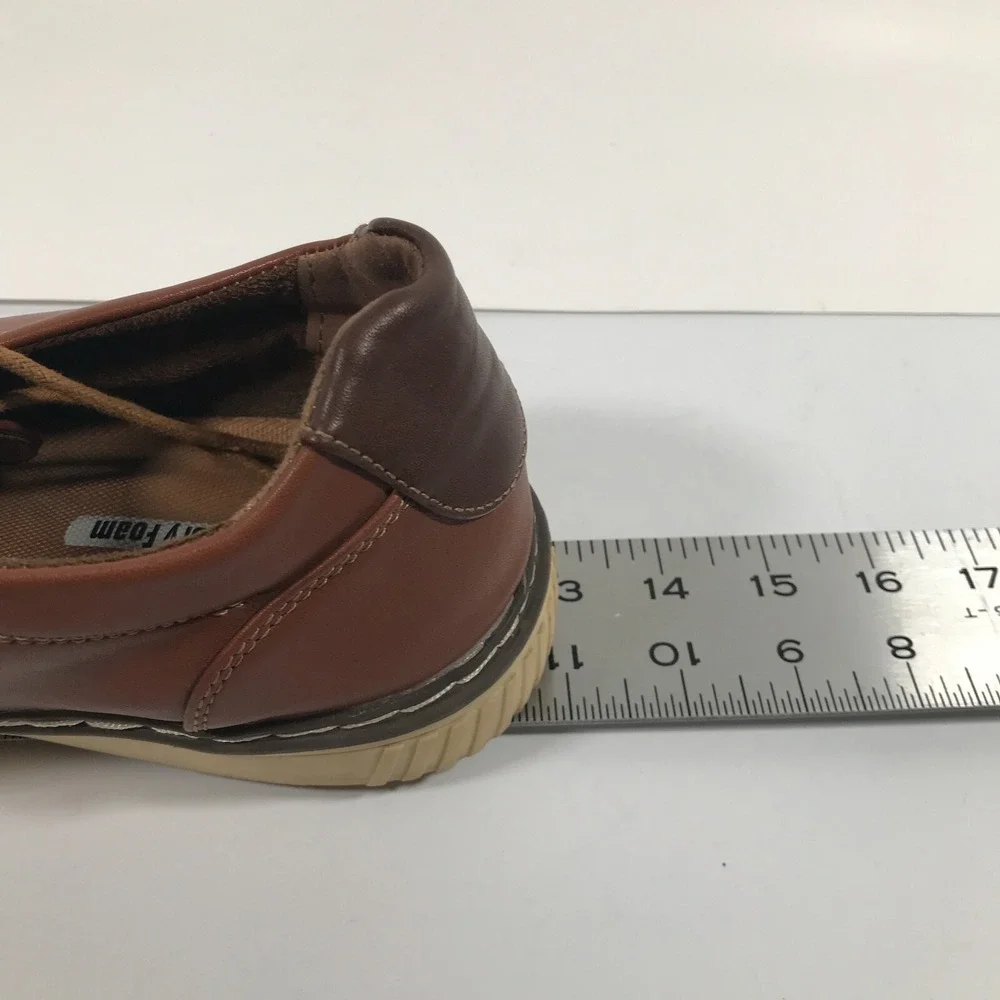 Deer Stags Oakland Oxford Mens‎ US 13W Brown Memory Foam Comfort Dress Shoes